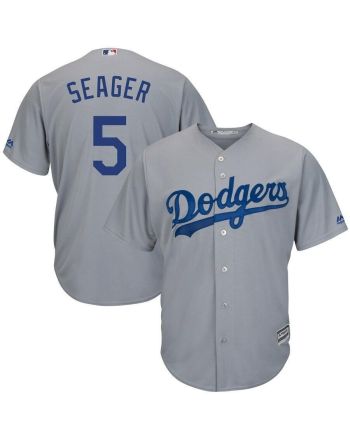 Corey Seager Los Angeles Dodgers Road Official Cool Base Player Jersey - Gray