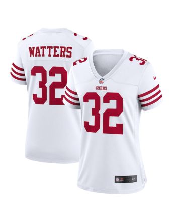 Ricky Watters 32 San Francisco 49ers Women Retired Game Jersey - White