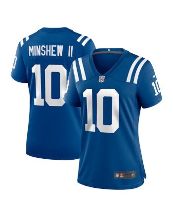 Gardner Minshew II 10 Indianapolis Colts Women Game Jersey - Royal