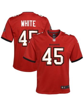 Devin White 45 Tampa Bay Buccaneers Youth Game Jersey - Red