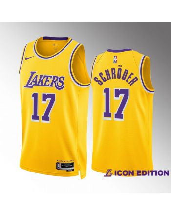 Dennis Schroder 17 2022-23 Los Angeles Lakers Gold Icon Edition Jersey Swingman