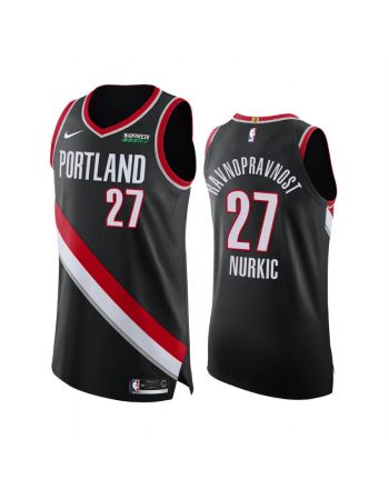 Jusuf Nurkic 27 Portland Trail Blazers Black Social Justice Jersey Equality