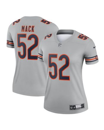 Khalil Mack 52 New York Giants Women Inverted Legend Jersey - Gray