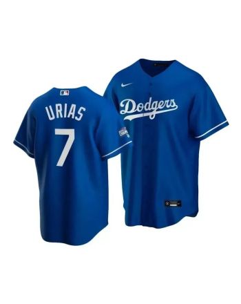 Men's Los Angeles Dodgers Julio Urias 7 2020 World Series Champions Royal Alternate Jersey