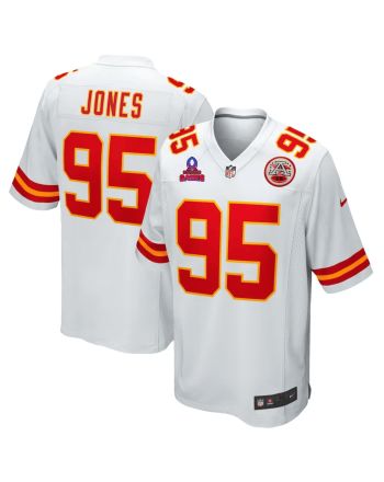 Chris Jones 95 Kansas City Chiefs 2024 Pro Bowl Patch Game Men Jersey - White