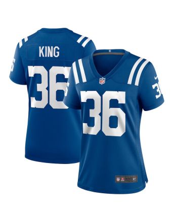 Brandon King Indianapolis Colts Women's Player Game Jersey - Royal