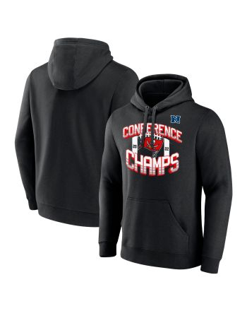 Tampa Bay Buccaneers 2022 NFC Conference Champions Icon Bold Pullover Hoodie - Black